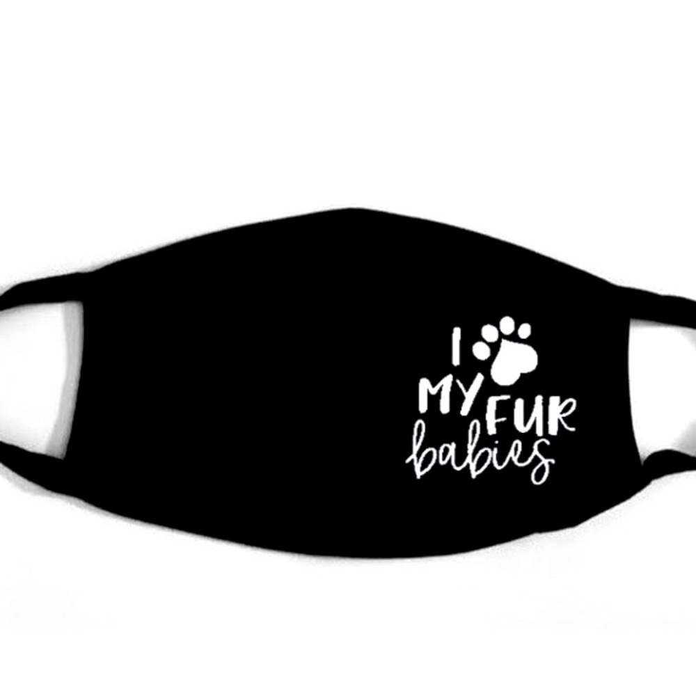 I Love My Fur Babies facemask
